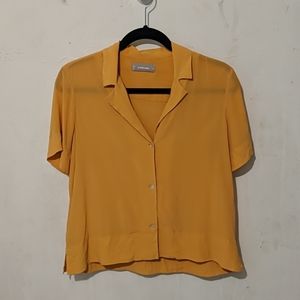 Everlane Clean Silk Short Sleeve Shirt